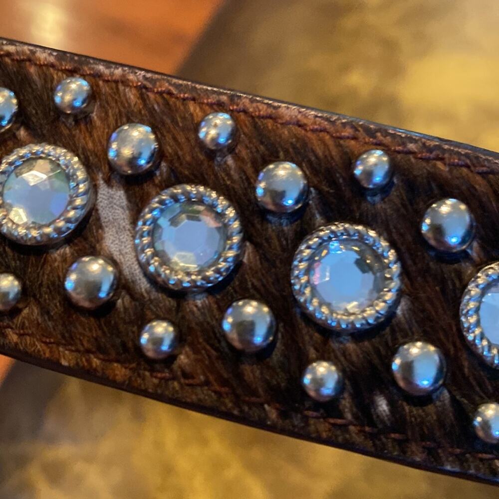 3D leather and bling belt - Picture 5 of 11